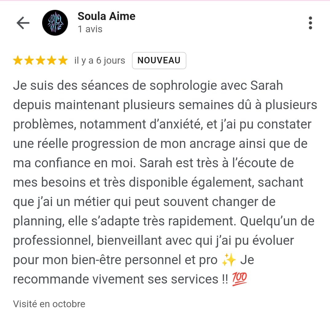 Client en séance de sophrologie